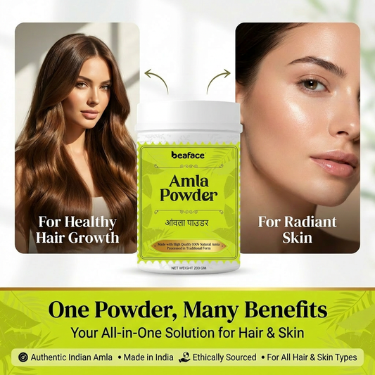 Amla-powder-hair-shinny-reduce hair fall-scalp