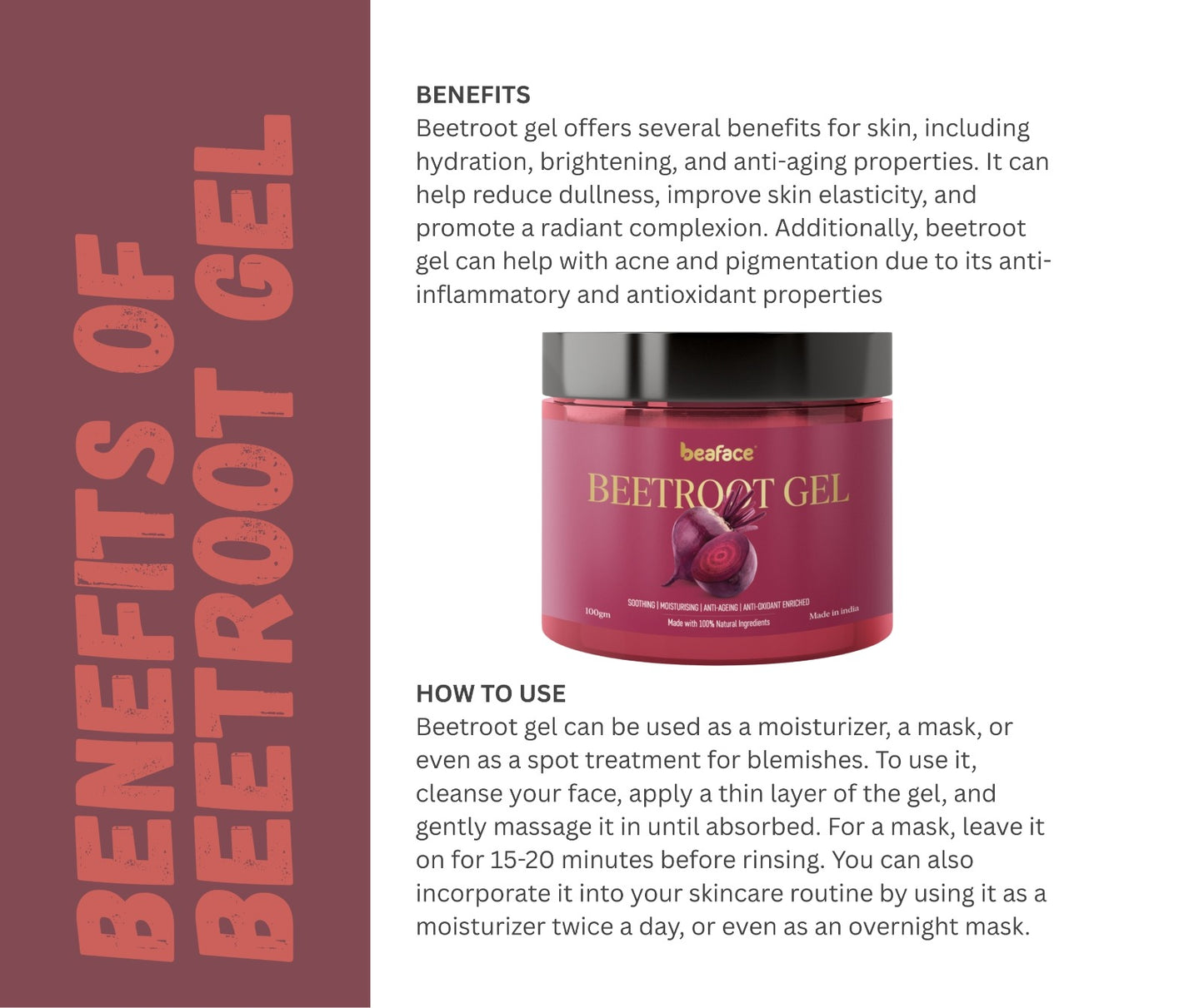 Beetroot-gel-acne-brightening-reduce -dark-sport-healthy-glow