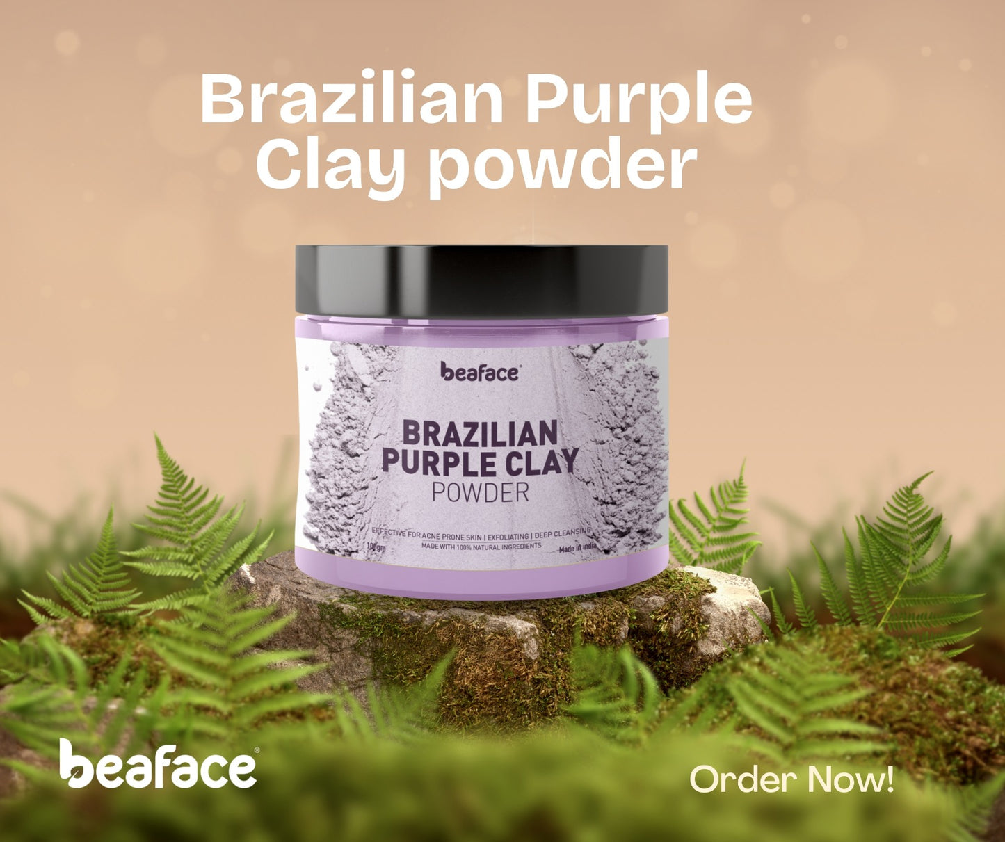 Brazilian-purple-clay-powder -skin soft-rejuvenate