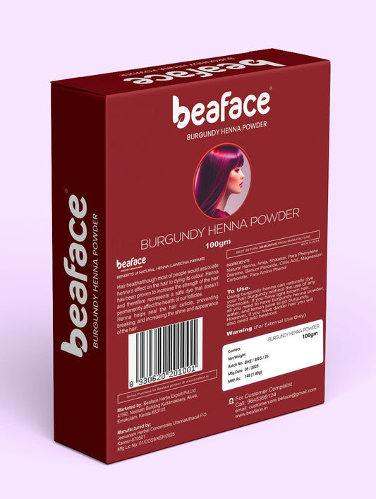 Burgundy Henna Hair Colour Dye 100g