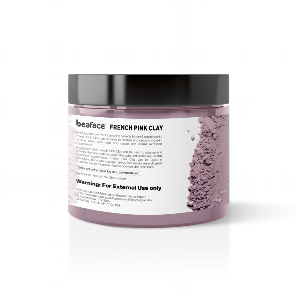 French-pink-clay-powder-removes dirt-face masks