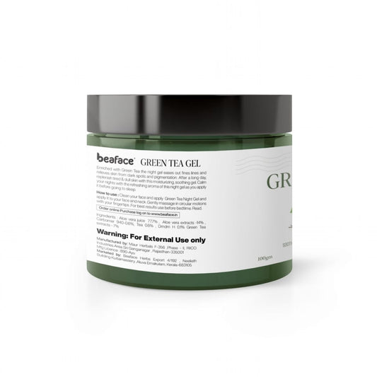 Green-tea-gel-moisturizes-dandruff-strengthens hair-scalp