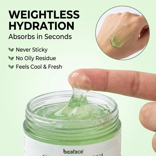Green-tea-gel-moisturizes-dandruff-strengthens hair-scalp