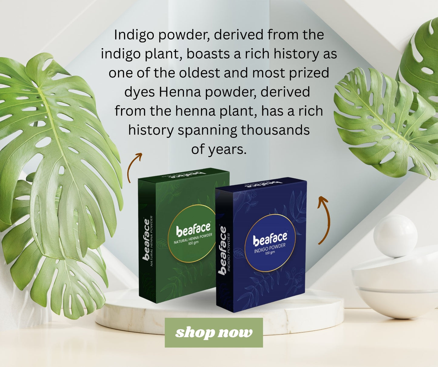 Indigo-Henna-combo-pack-organic-hair-dye-no-chemicals-healthy-hair-200+200gm-pack