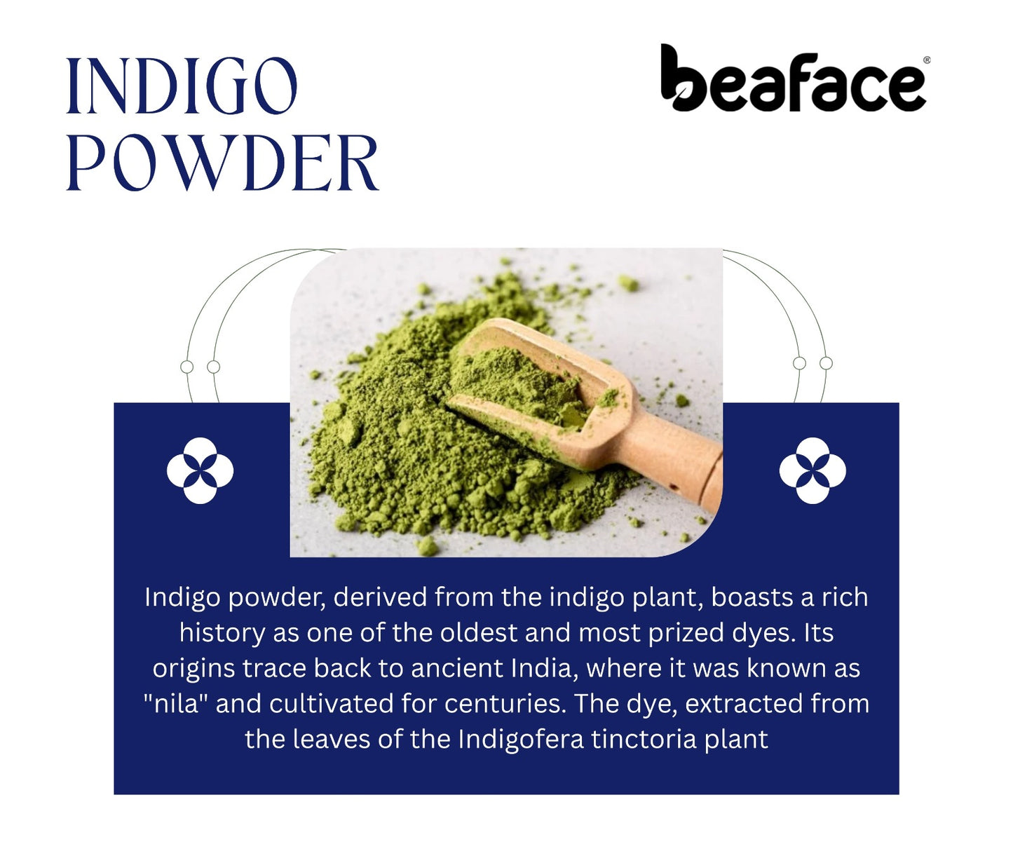 Indigo Powder – Organic-Herbal Hair Dye & Hair Care