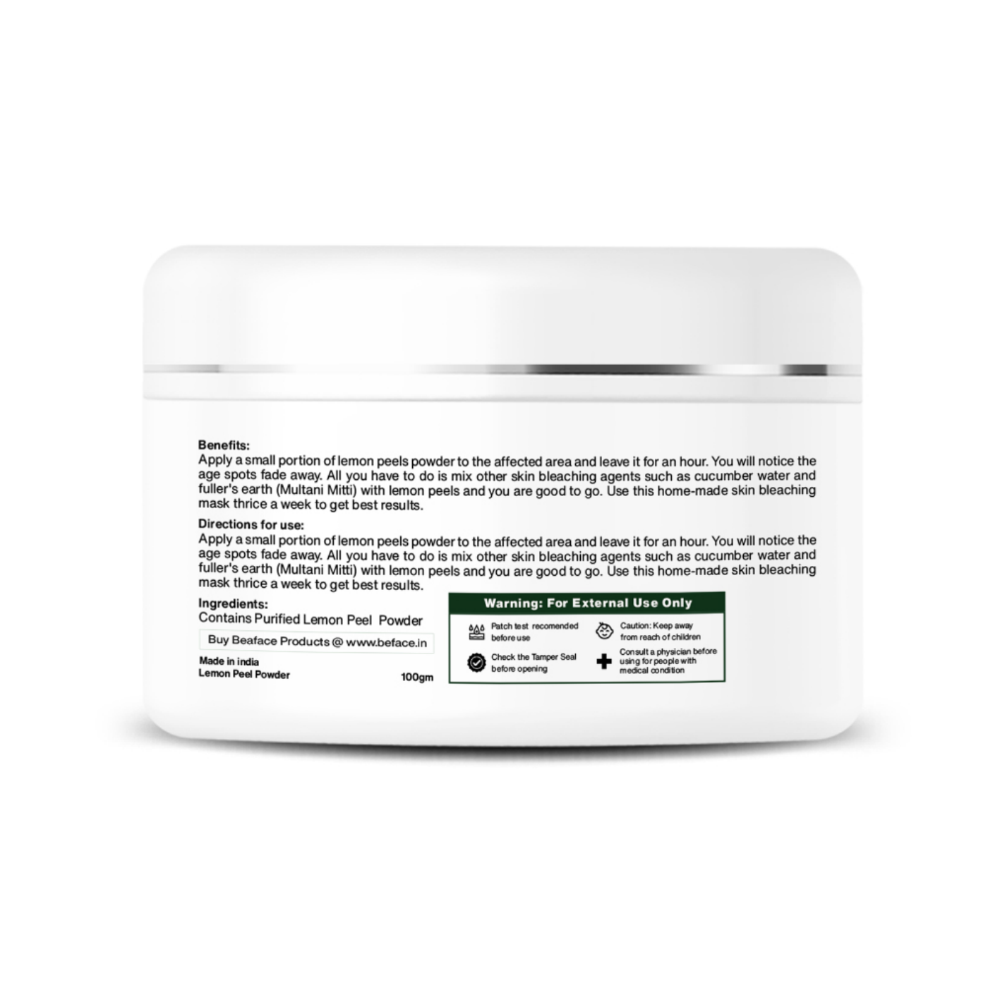 Lemon-peel-powder-youthful-appearance-exfoliating scrub