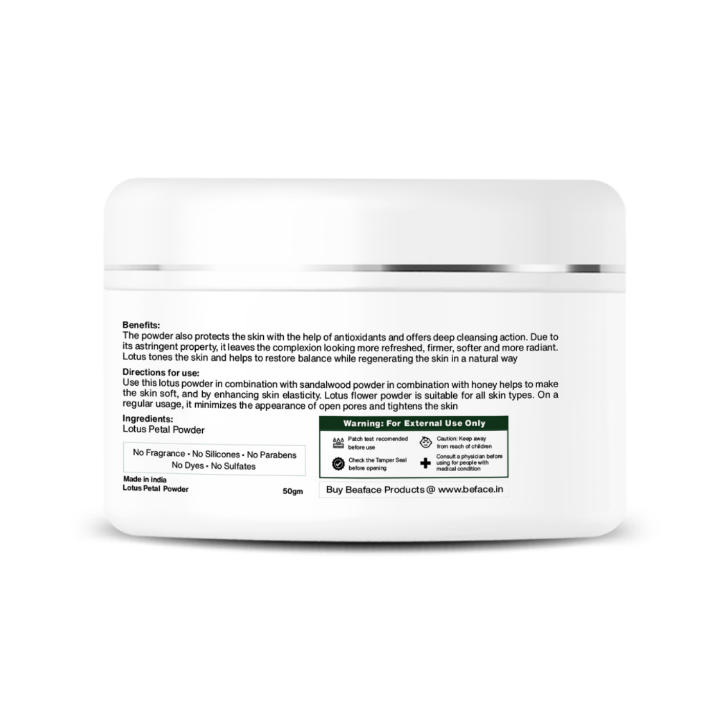 Lotus-powder-hair-growth-irritates-skin-inflamed-skin-blemishes-dark-spots