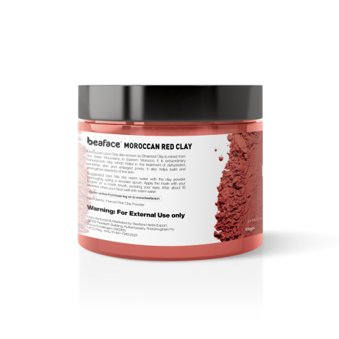 Moroccan-red-clay-powder-prevent pimples-remove-impurities