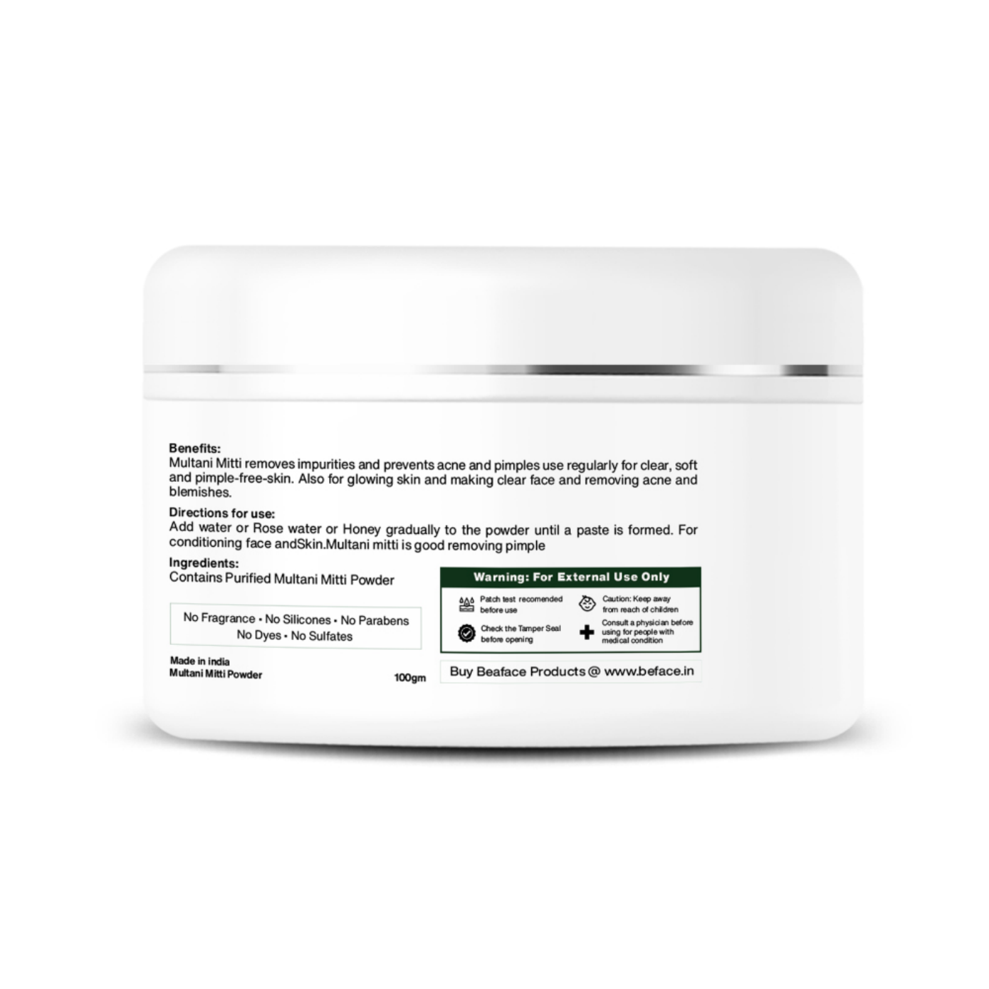 Multani Miti powder-acne-blemishes