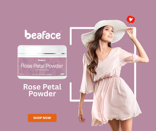 Rose-petal-powder-Multani-mitti-powder-antioxidants-moisturize-skin-pimple-free-skin-blemishes