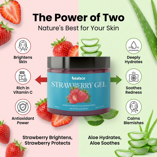 Strawberry-gel-hydration-moisturizing-acne-hyperpigmentation-brightening