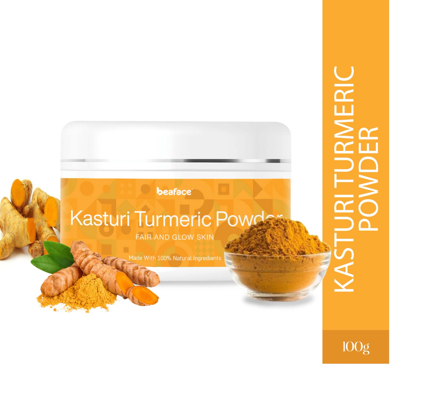 Kasturi-turmeric-powder-hydrates-soothes-dry-skin-bleaching
