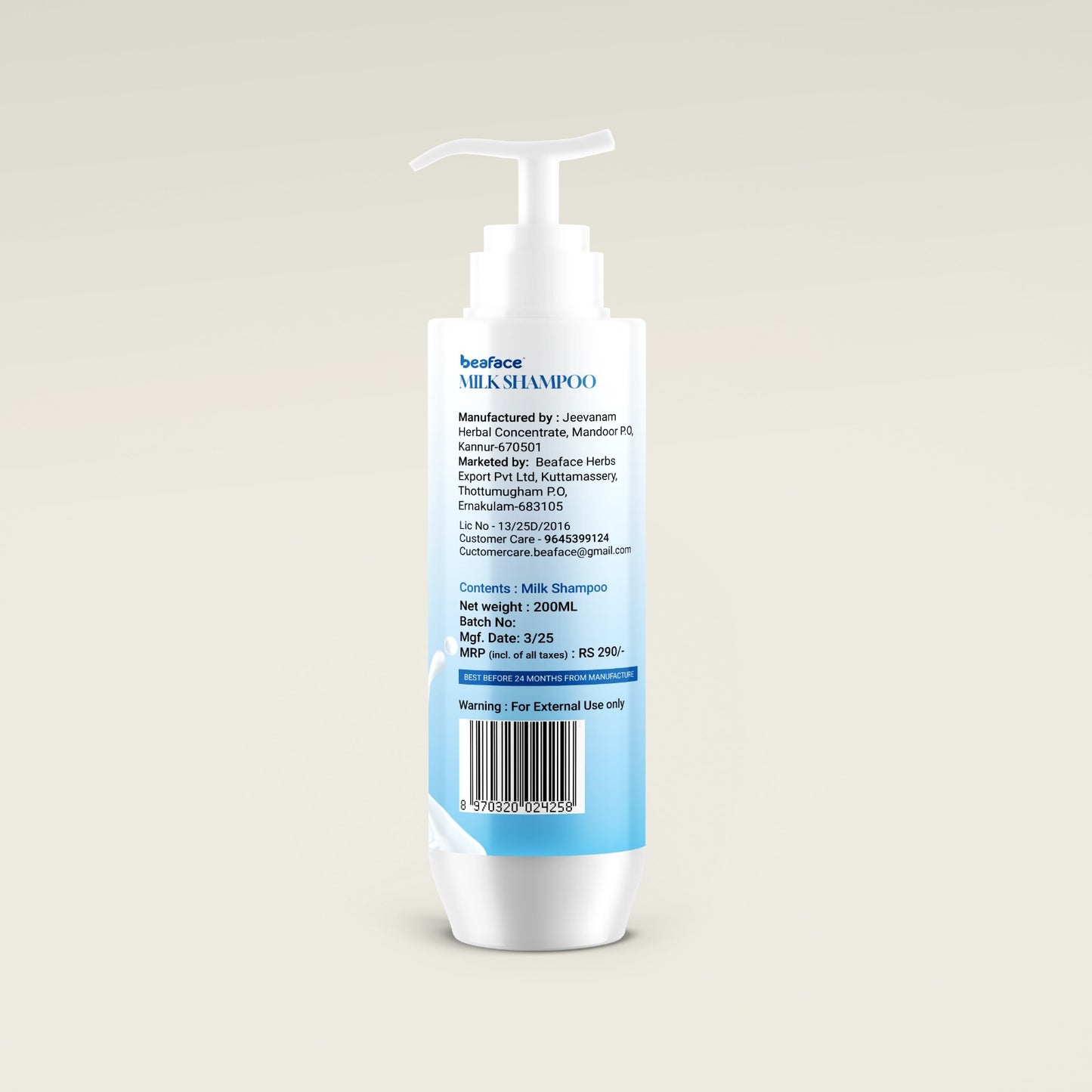 Milk-herbal-shampoo-vitamins-minerals-scalp-condition-milk-protein-help-volumize-hair(200ml)