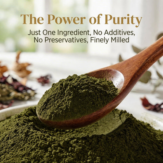 Hibiscus-leaves-powder-hair smoother-softer-shine