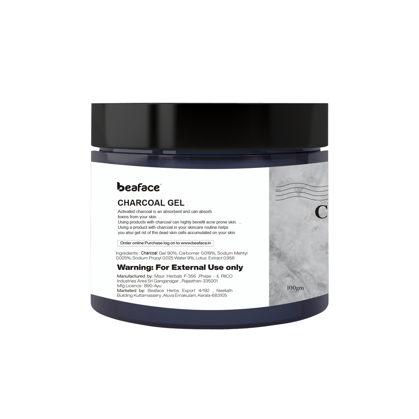 Charcoal-gel-exfoliation-skin-tightening-oily-face-acne-prone-skin-dead-skin-gel