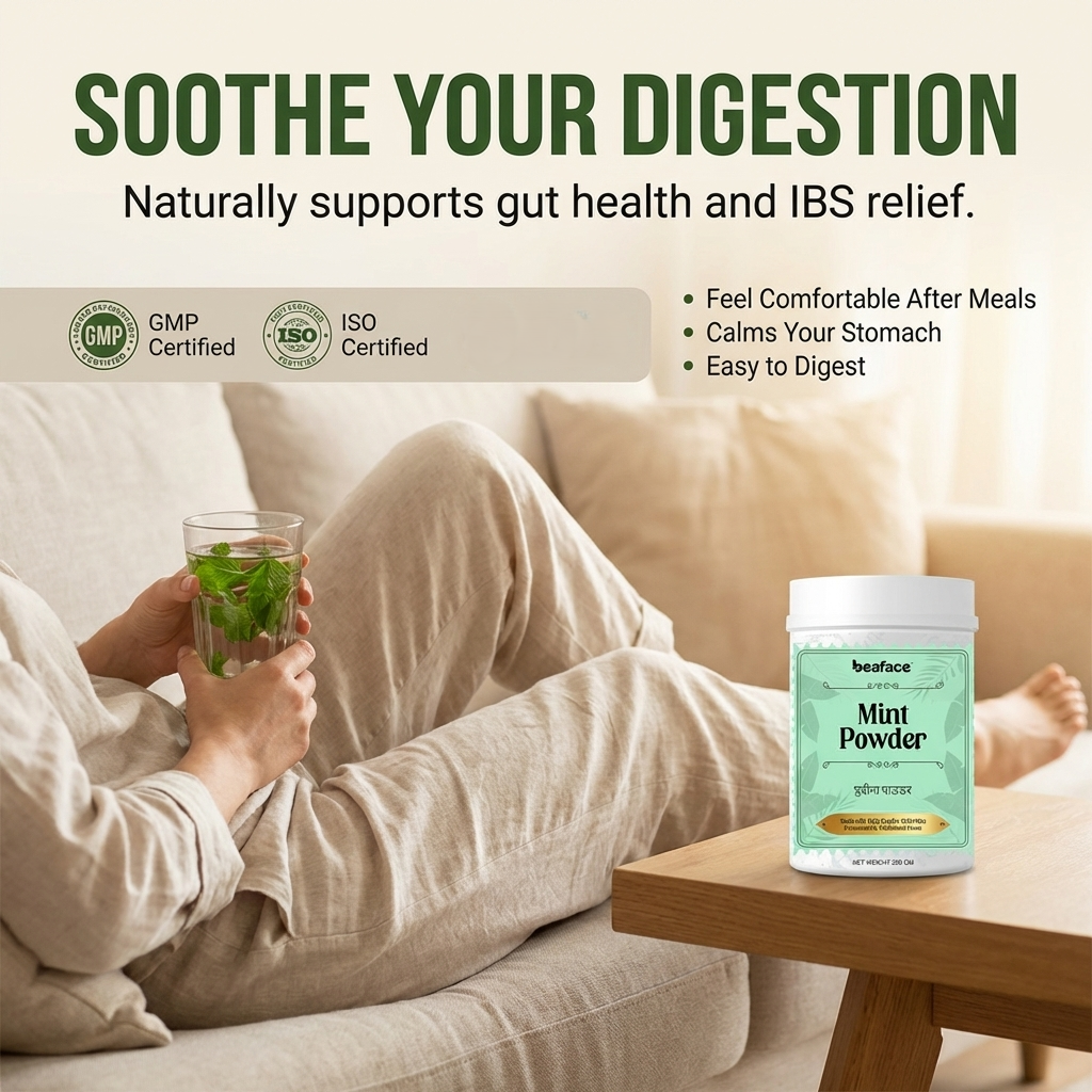 Mint-leaves-powder-digestion-oral-health-mint-tea-weight-management-refreshing-breath