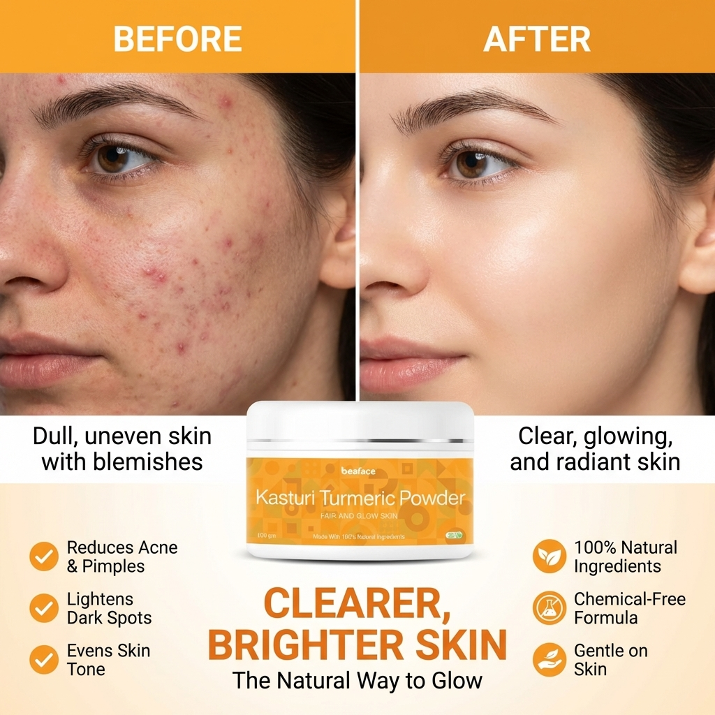 Kasturi-turmeric-powder-hydrates-soothes-dry-skin-bleaching