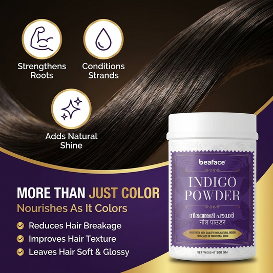 Indigo Powder – Organic-Herbal Hair Dye & Hair Care