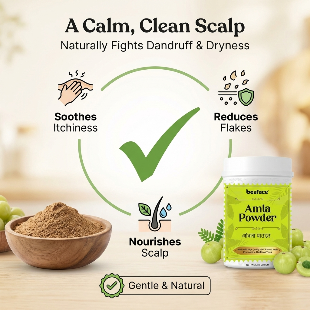 Amla-powder-hair-shinny-reduce hair fall-scalp
