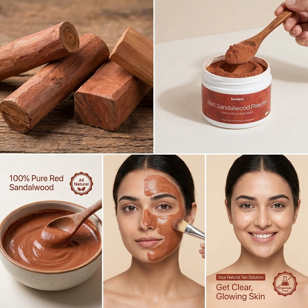 Red sandalwood-powder-complexion-skin-glow-brighter-tan-acne-black-spot