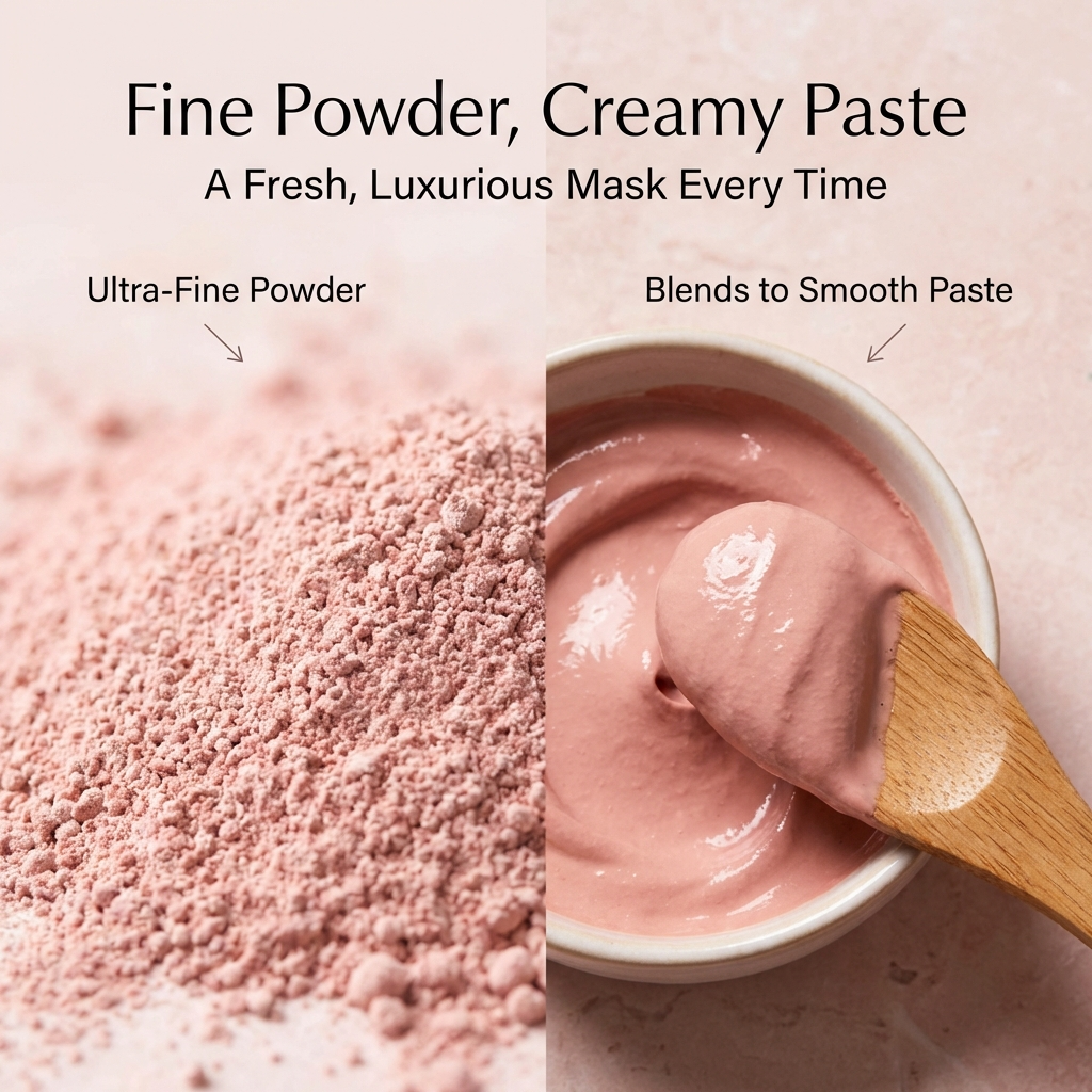 French-pink-clay-powder-removes dirt-face masks