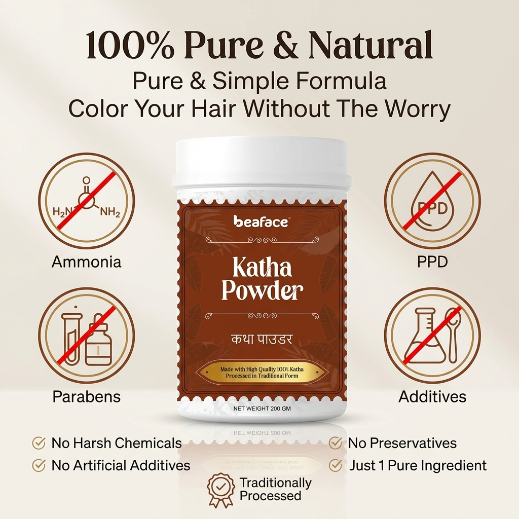 Katha-powder-enhance-hair-volume-shine-soft-smooth-bouncy-dark-brown-colour