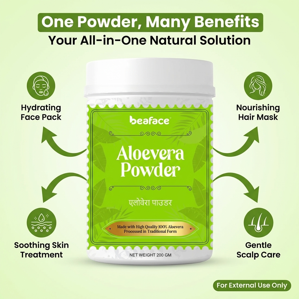 Aloe-vera-powder-scalp-strengthen-hair-growth