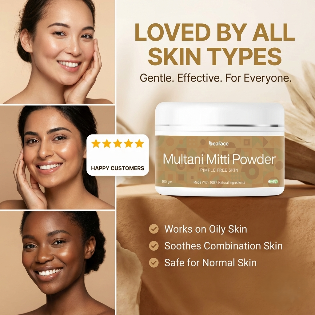 Multani Miti powder-acne-blemishes