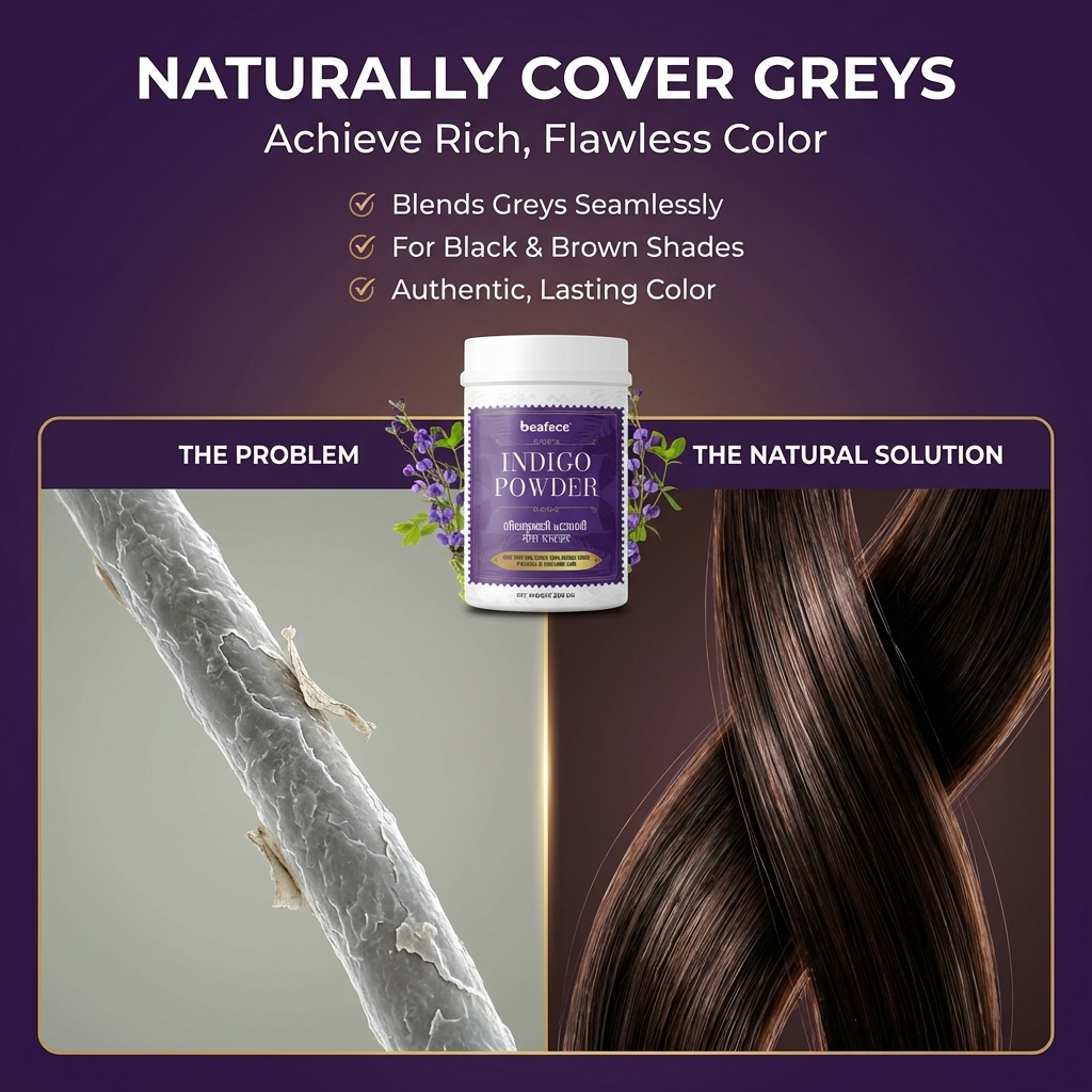 Indigo Powder – Organic-Herbal Hair Dye & Hair Care