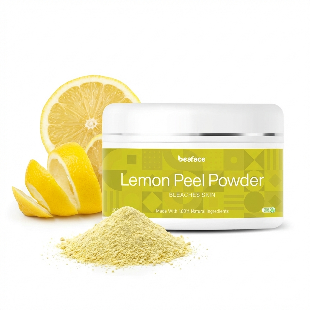 Lemon-peel-powder-youthful-appearance-exfoliating scrub