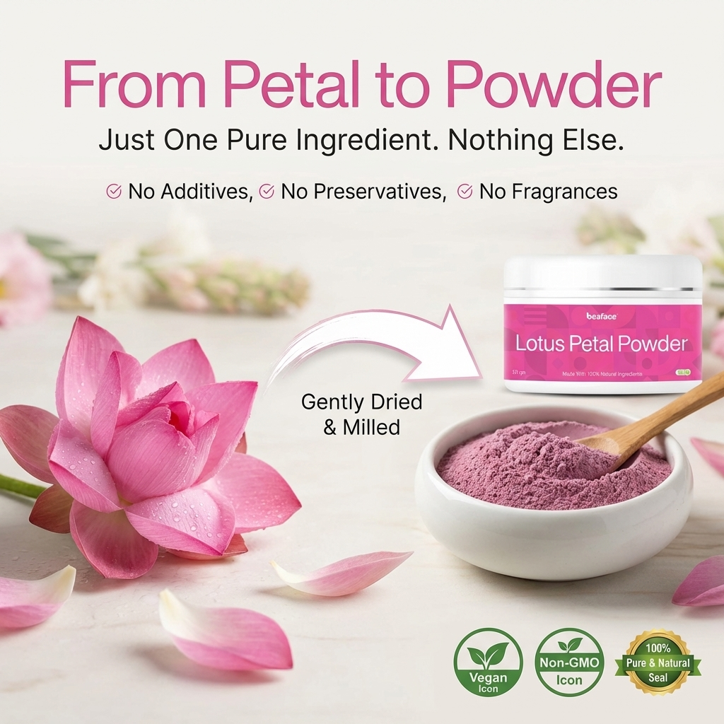 Lotus-powder-hair-growth-irritates-skin-inflamed-skin-blemishes-dark-spots