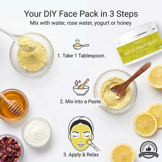 Lemon-peel-powder-youthful-appearance-exfoliating scrub