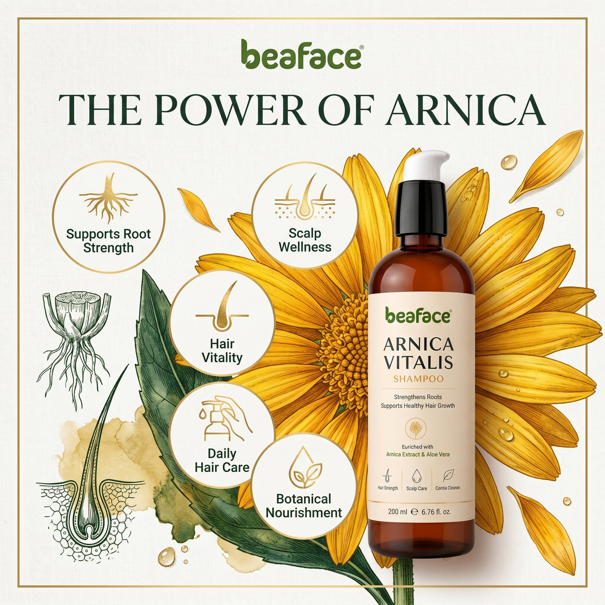 Arnica Herbal Shampoo 200ml