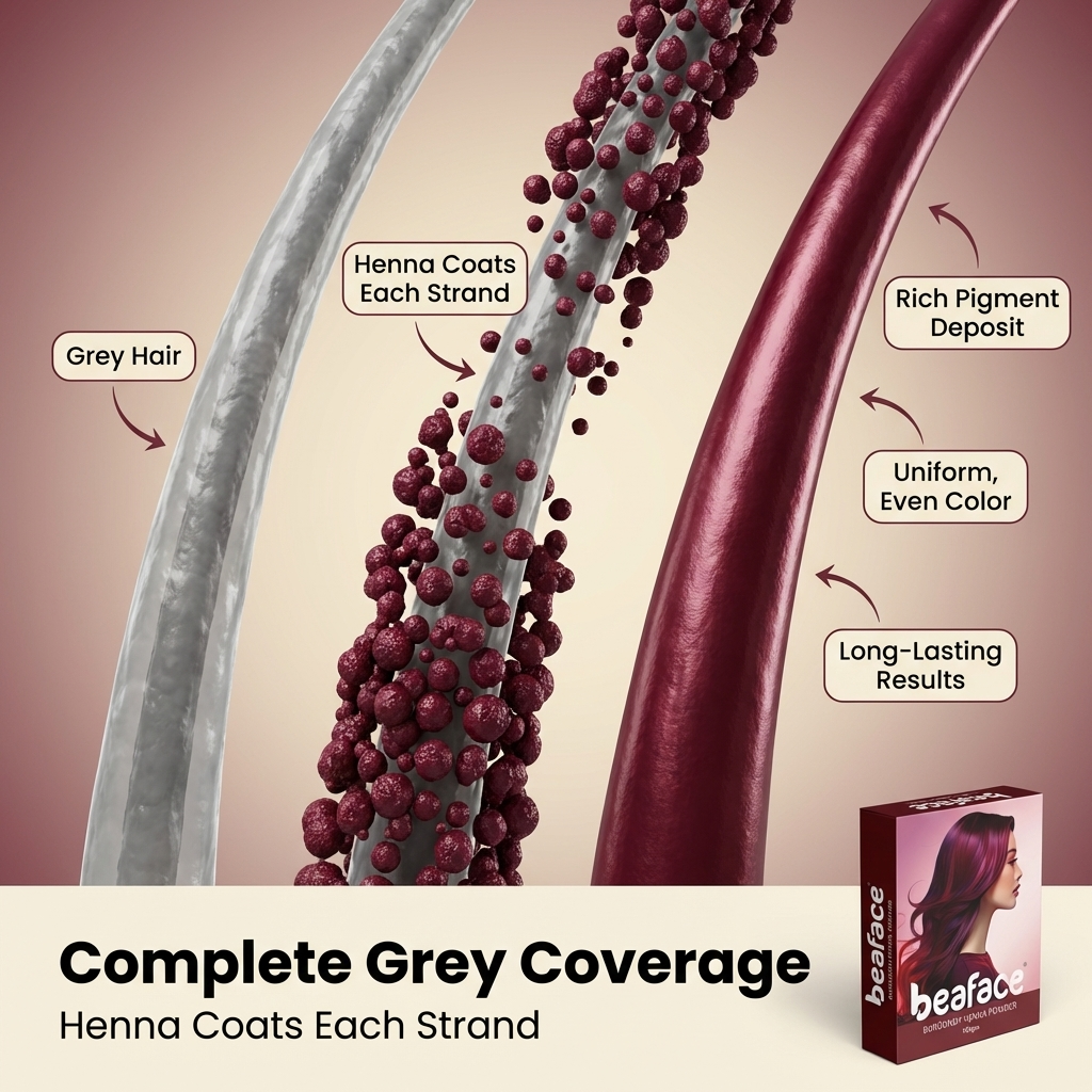 Burgundy Henna Hair Colour Dye 100g