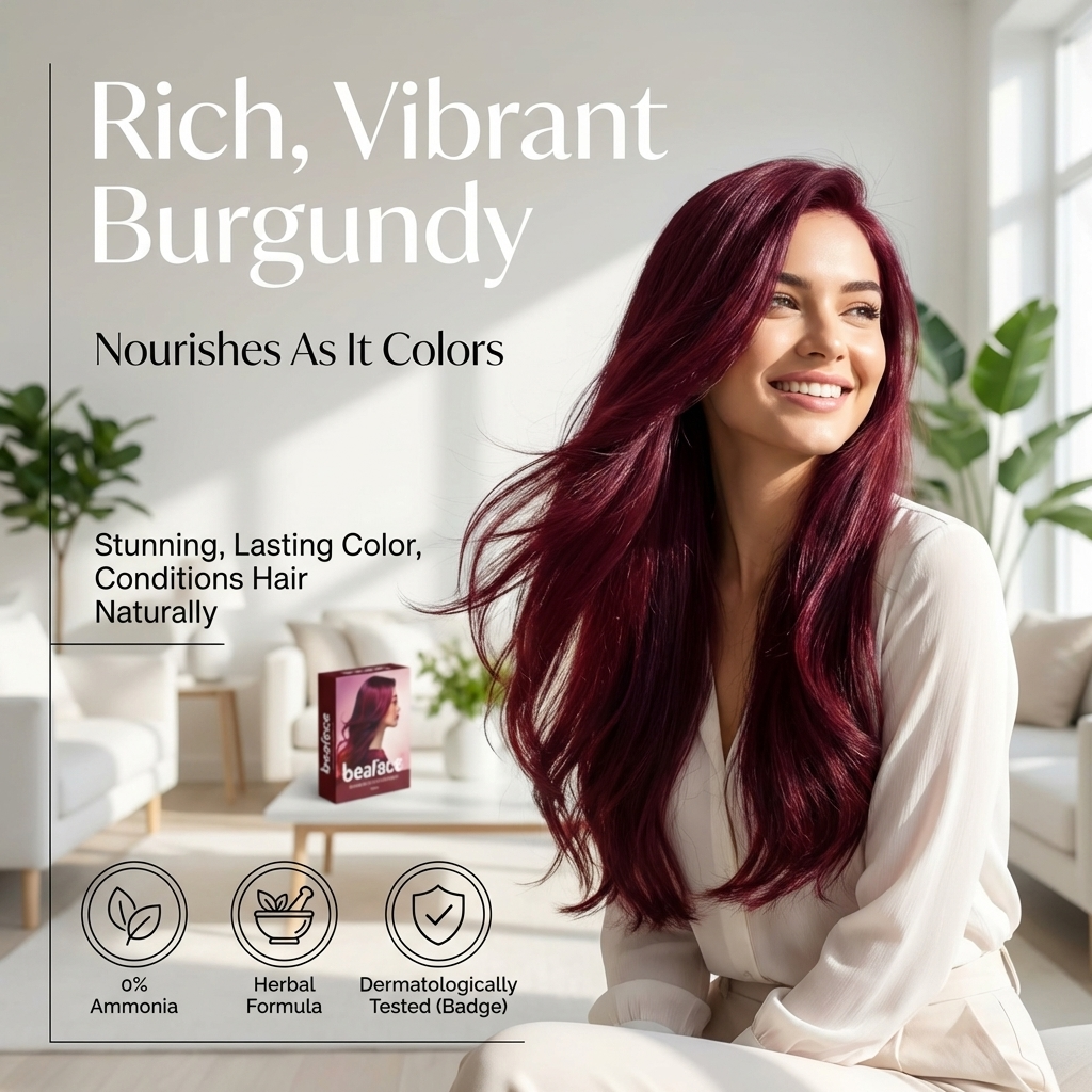 Burgundy Henna Hair Colour Dye 100g