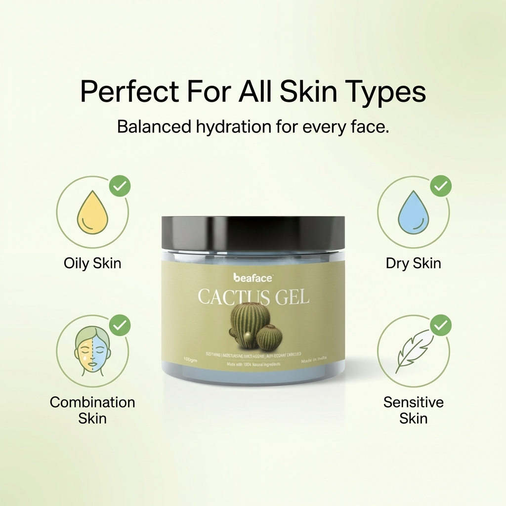 Cactus gel-reduce-dryness-anti-aging-skin-retain-moisture-reduce-inflammation