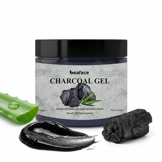 Charcoal-gel-exfoliation-skin-tightening-oily-face-acne-prone-skin-dead-skin-gel