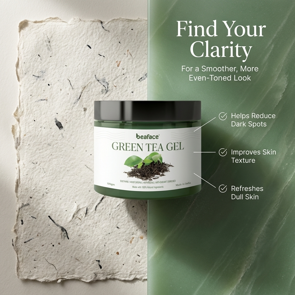 Green-tea-gel-moisturizes-dandruff-strengthens hair-scalp