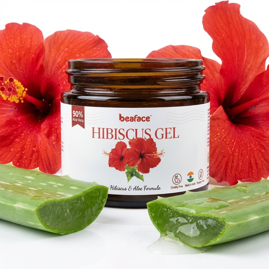 Hibiscus-gel-hydrates-soothes-scalp-dandruff-hair-mask