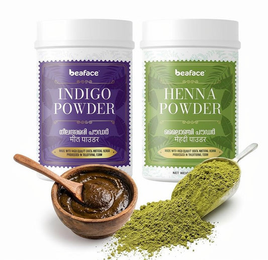 Indigo-Henna-combo-pack-organic-hair-dye-no-chemicals-healthy-hair-200+200gm-pack