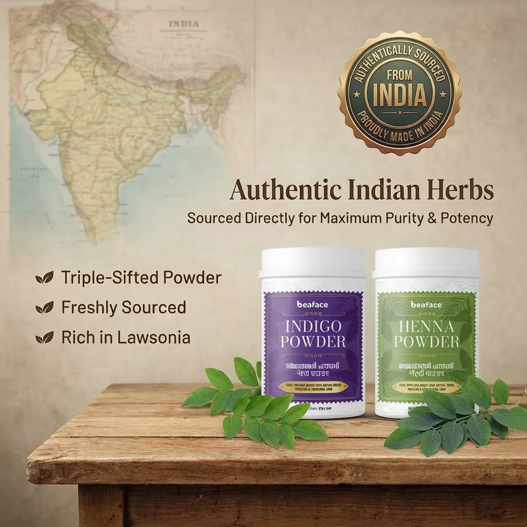 Indigo-Henna-combo-pack-organic-hair-dye-no-chemicals-healthy-hair-200+200gm-pack