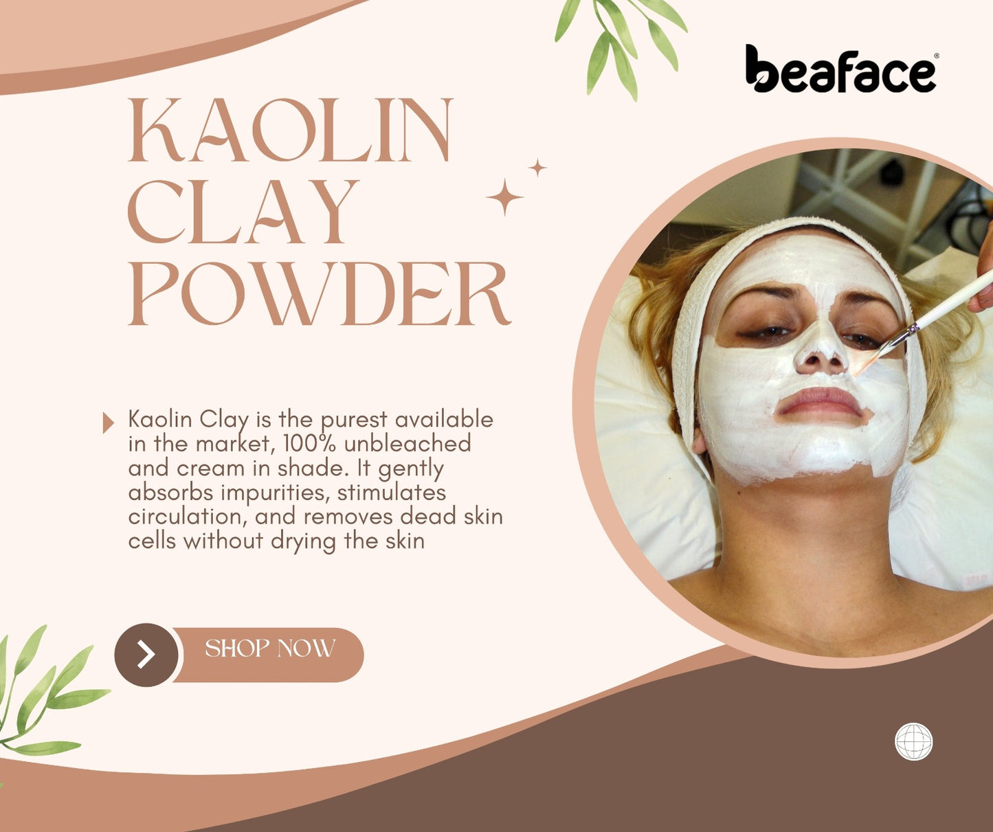 French Pink Clay Kaolin Clay Powder  Combo (100gm)