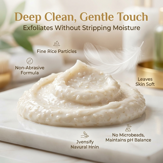 Korean Rice Glass Skin Face Scrub