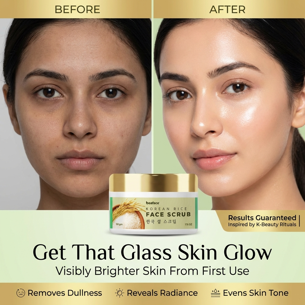 Korean Rice Glass Skin Face Scrub