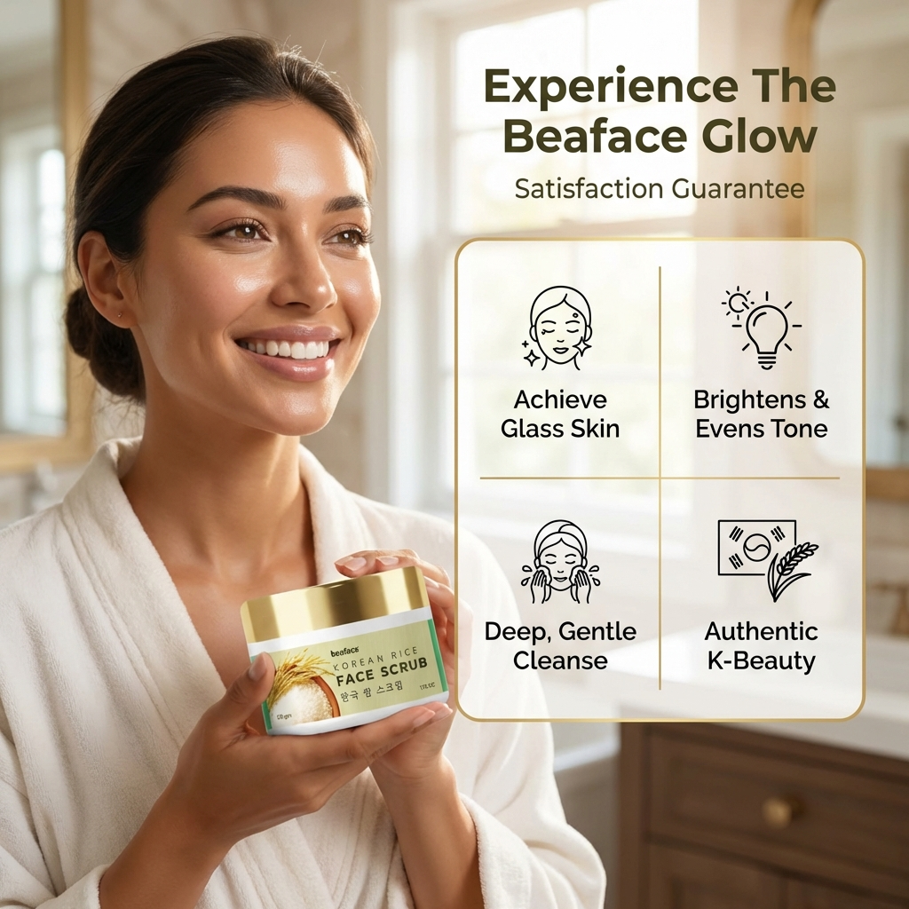 Korean Rice Glass Skin Face Scrub