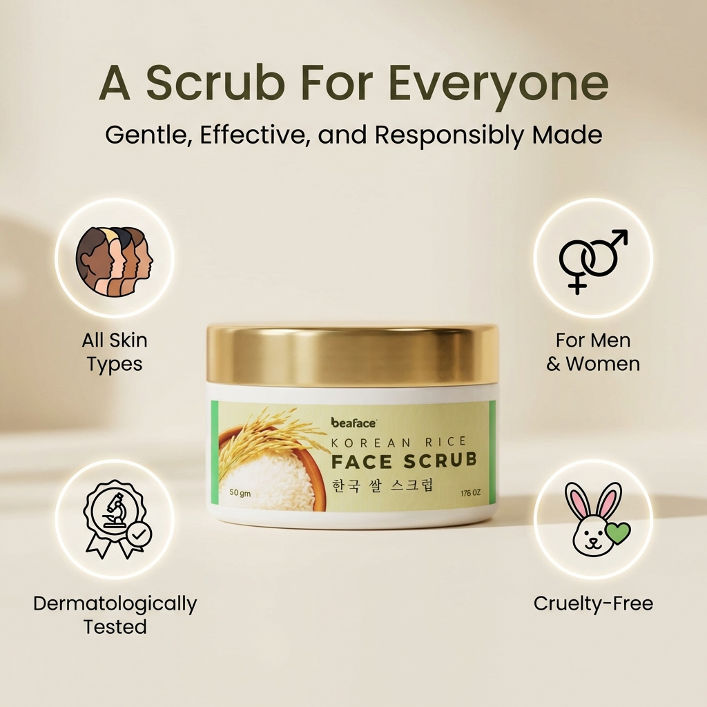 Korean Rice Glass Skin Face Scrub