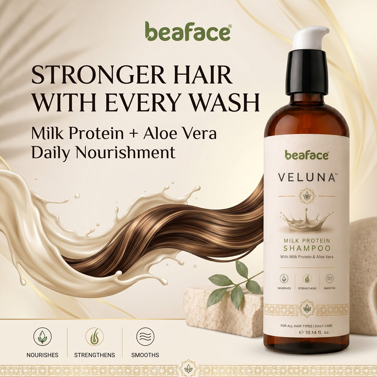 Milk-herbal-shampoo-vitamins-minerals-scalp-condition-milk-protein-help-volumize-hair(200ml)