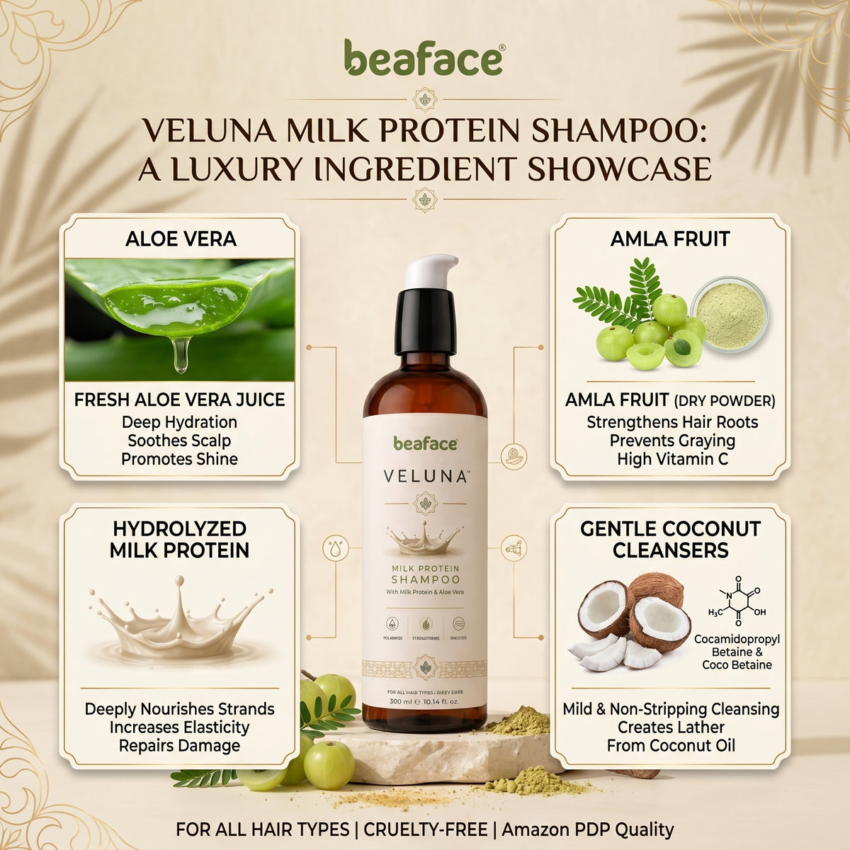 Milk-herbal-shampoo-vitamins-minerals-scalp-condition-milk-protein-help-volumize-hair(200ml)