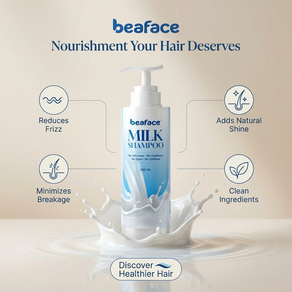 Milk-herbal-shampoo-vitamins-minerals-scalp-condition-milk-protein-help-volumize-hair(200ml)