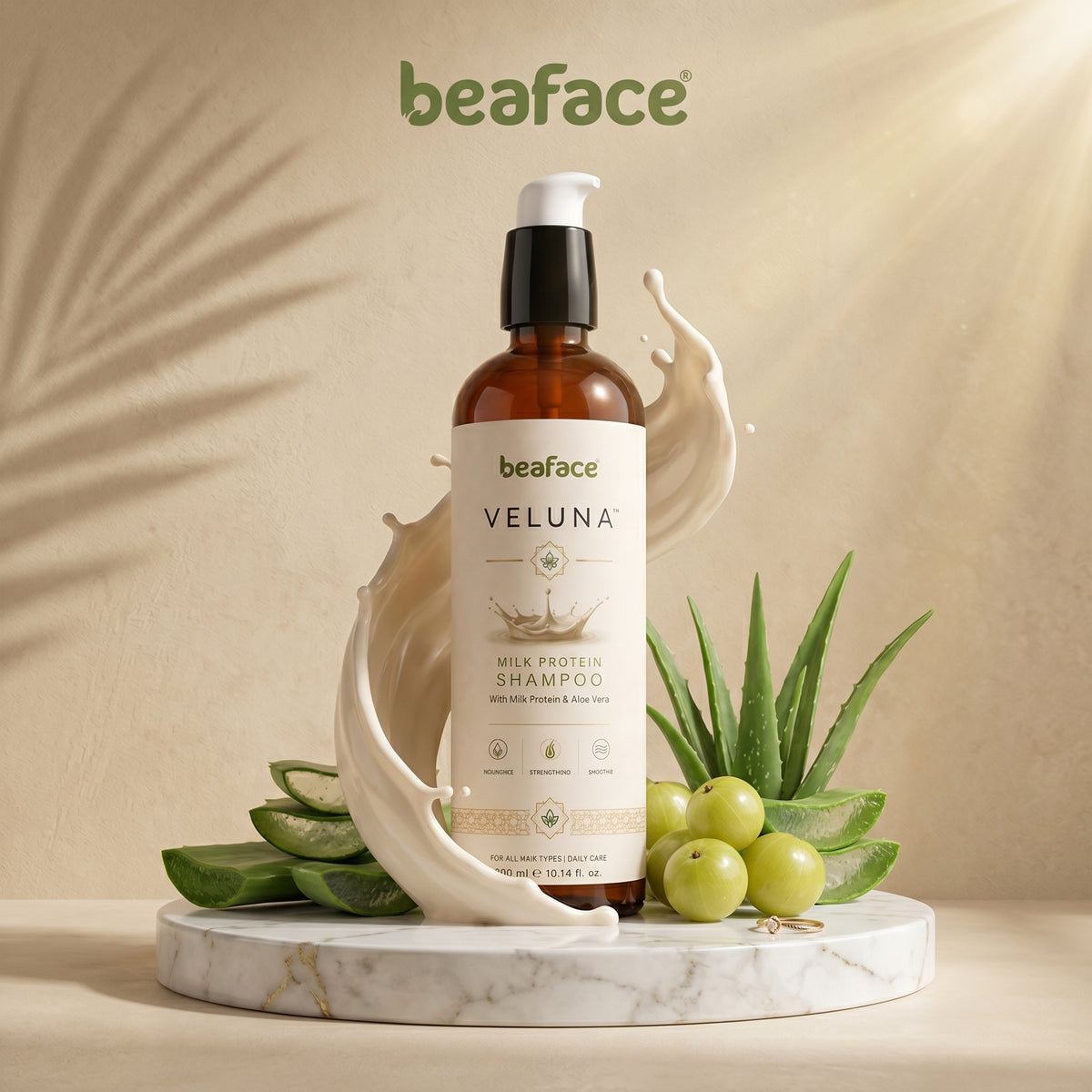 Milk-herbal-shampoo-vitamins-minerals-scalp-condition-milk-protein-help-volumize-hair(200ml)